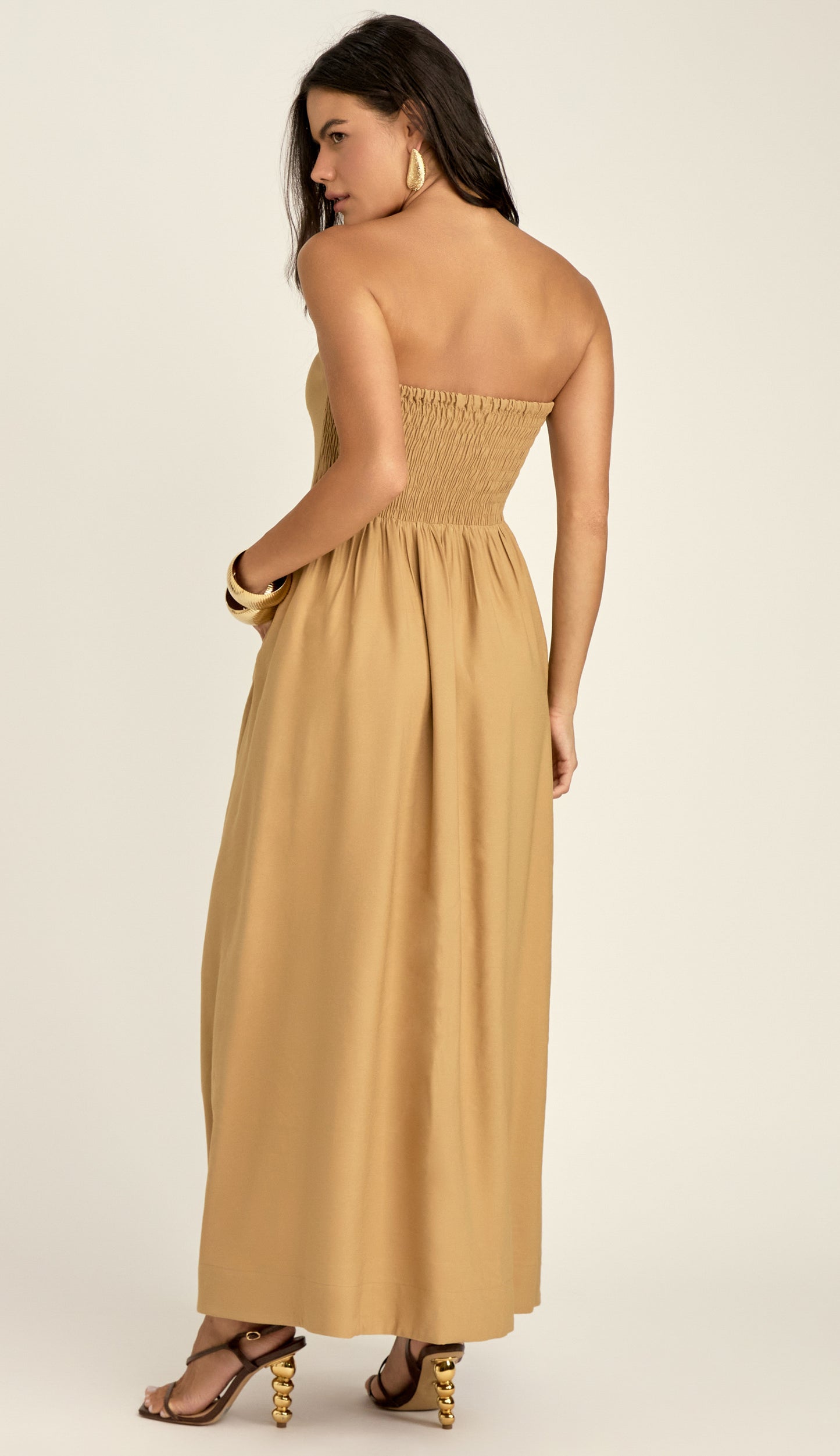 Vestido Panamá Caqui