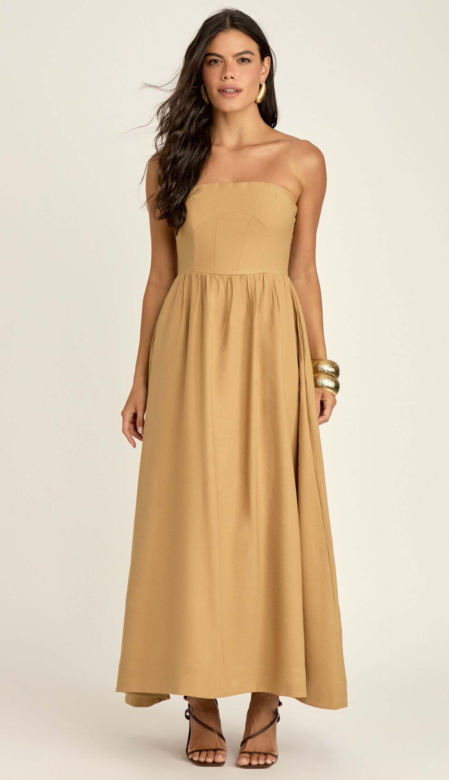 Vestido Panamá Caqui