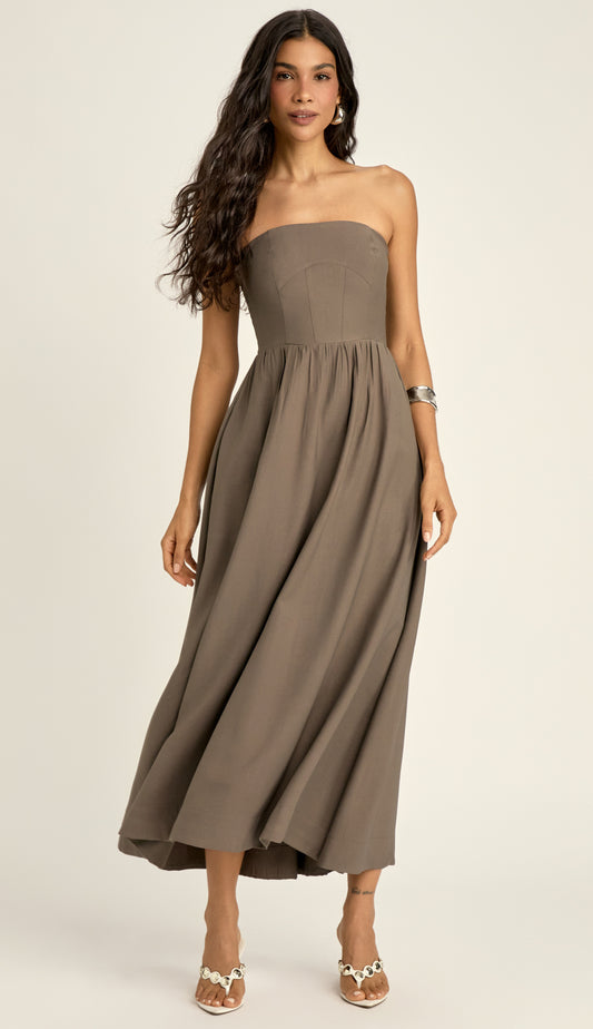 Vestido Panamá Oliva