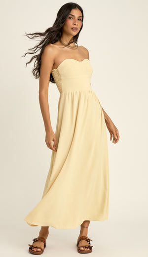 Vestido Festa Longo Crepe Texturizado Pina | Laguna