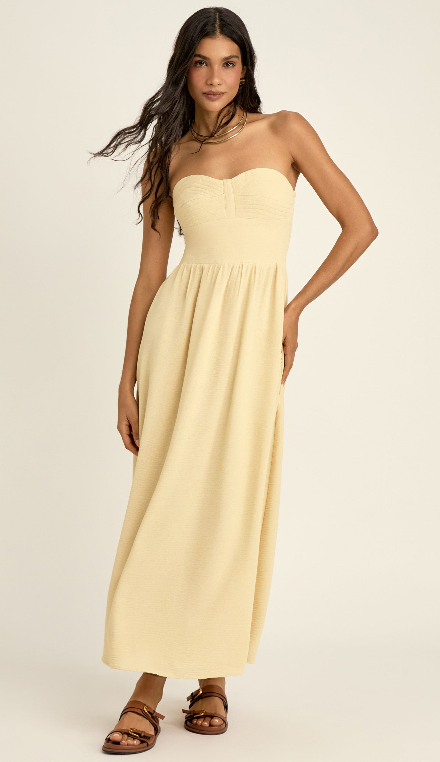 Vestido Pina Manteiga