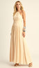Vestido Longo Frente Única Viscose Pauline Manteiga | Laguna - Vestido Pauline Manteiga