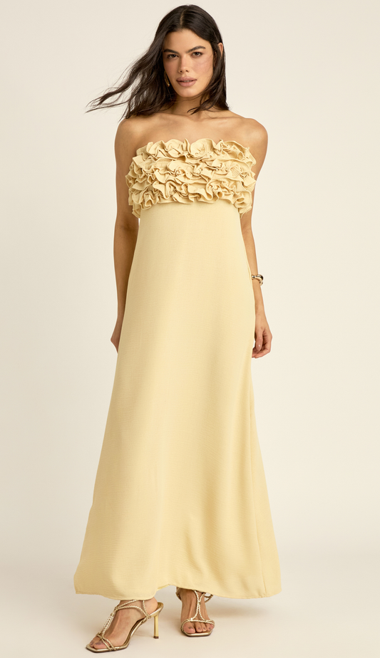 Vestido Pallas Manteiga