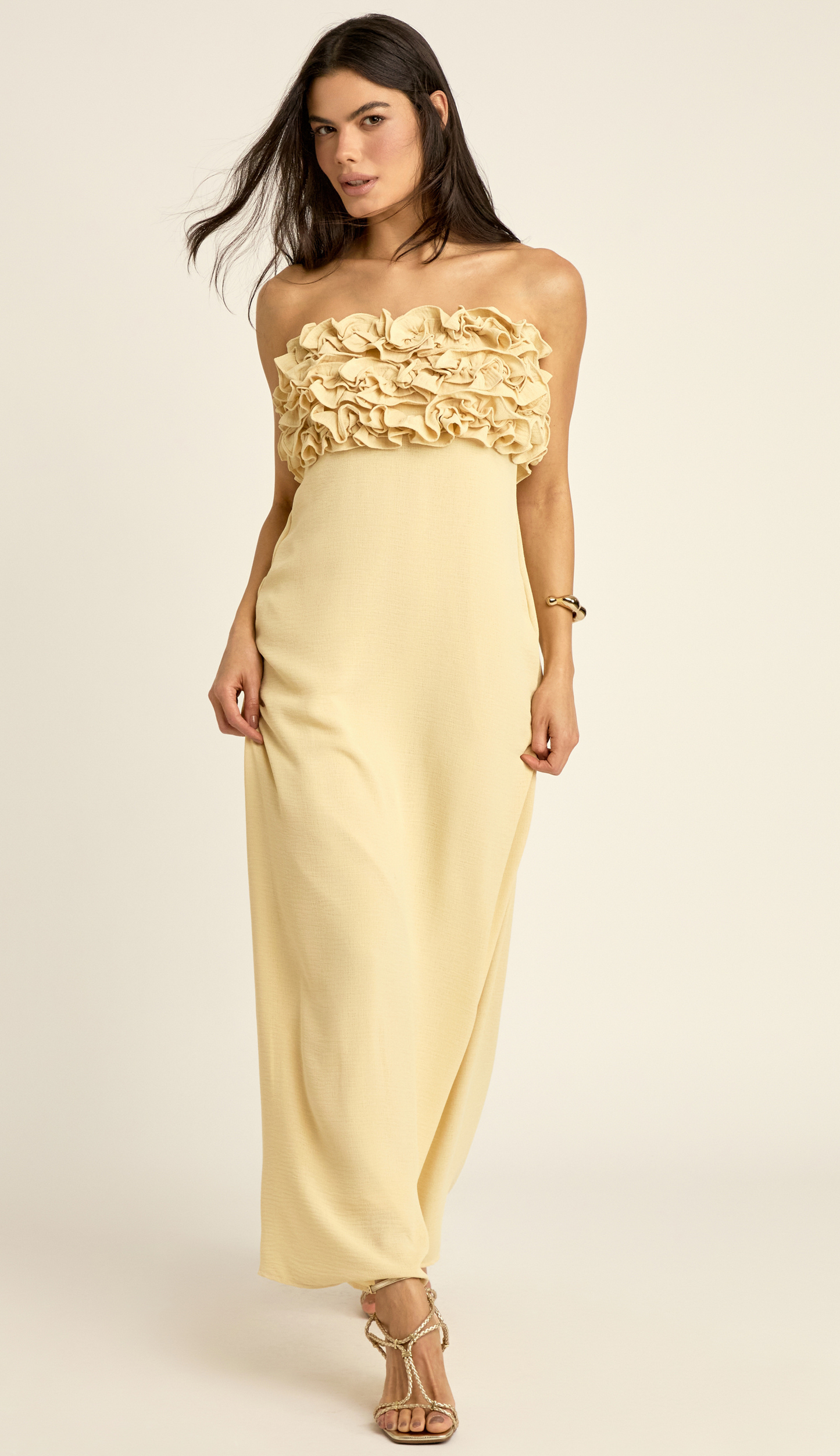 Vestido Pallas Manteiga