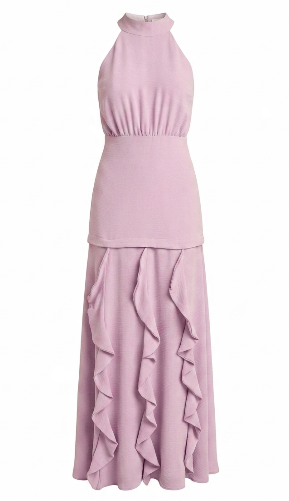 Vestido Festa Longo Crepe Texturizado Peaches | Laguna