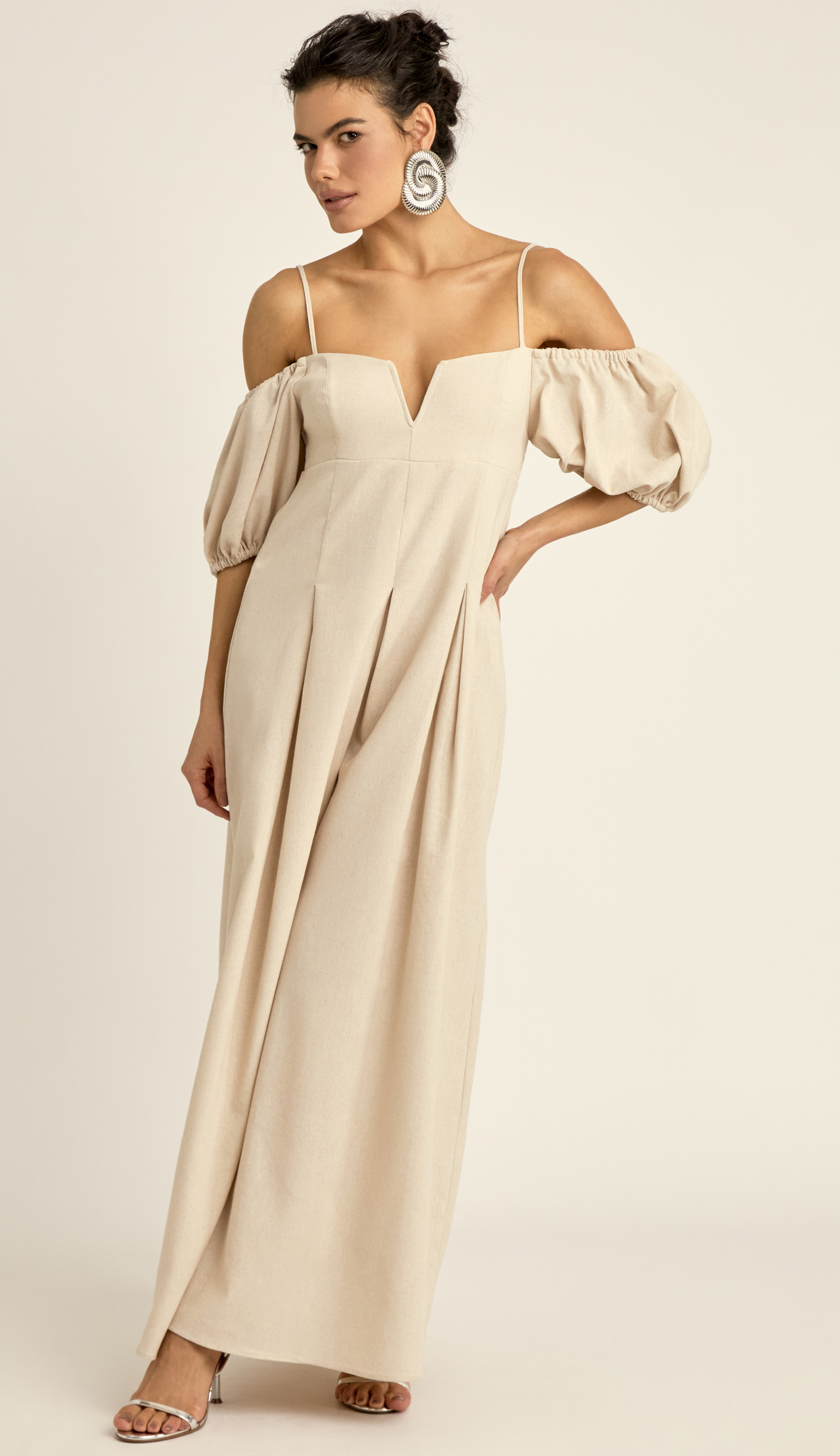 Vestido Festa Longo Linho Payton | Laguna