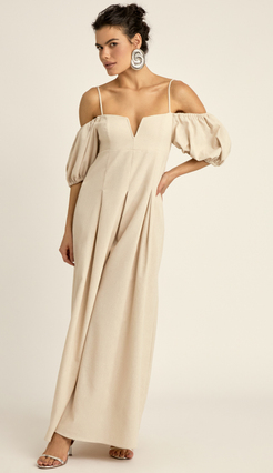 Vestido Festa Longo Linho Payton | Laguna