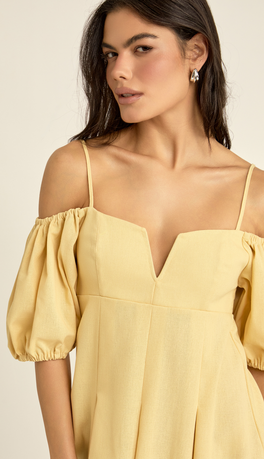 Vestido Payton Manteiga