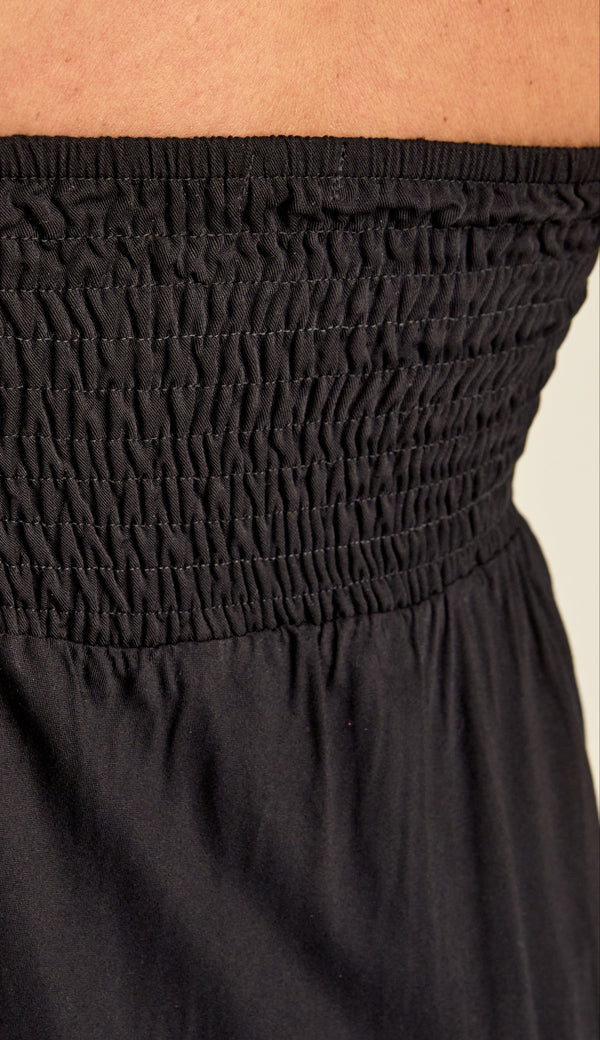 Vestido Longo Viscose Twill Priya Preto | Laguna