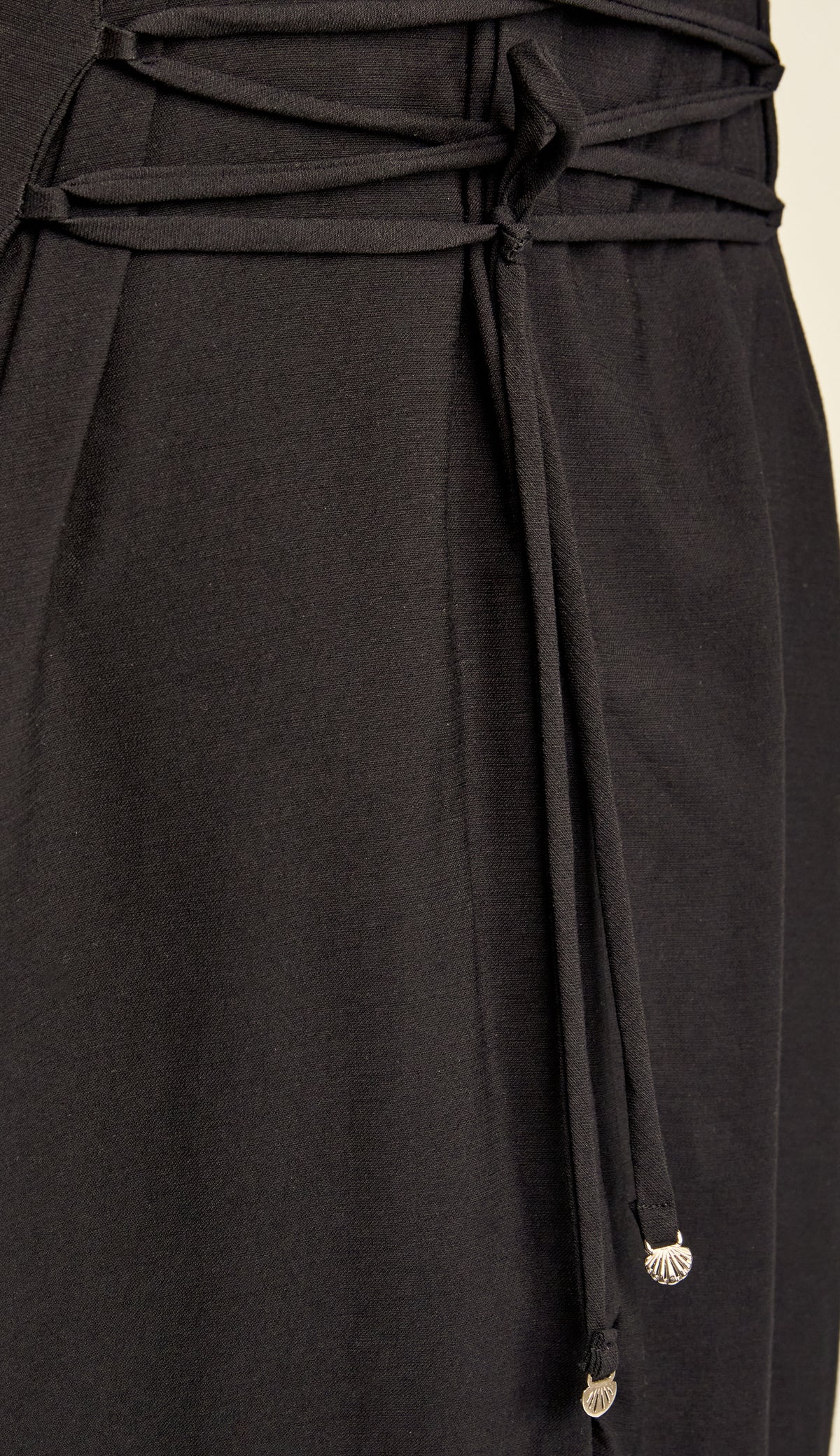 Vestido Midi Alfaiataria Poliana Preto | Laguna