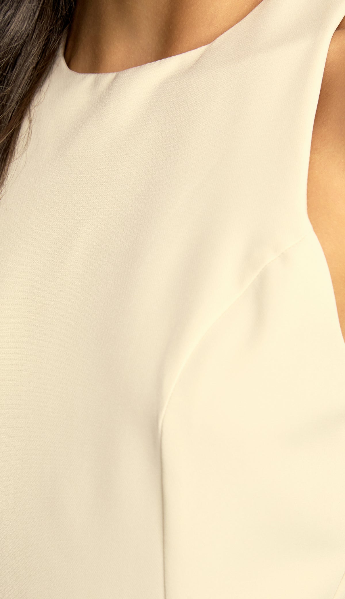 Vestido Longuete Crepe Penn Chantilly | Laguna
