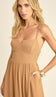 Vestido Evasê Corset Crepe Rayane Mocha | Laguna - Vestido Rayane Mocha