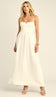 Vestido Evasê Corset Crepe Rayane Off White | Laguna - Vestido Rayane Off White