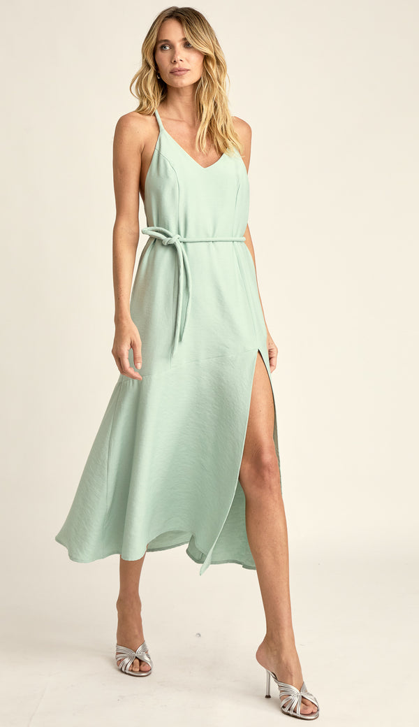 Vestido Midi Alfaiataria Viscose Magda | Laguna