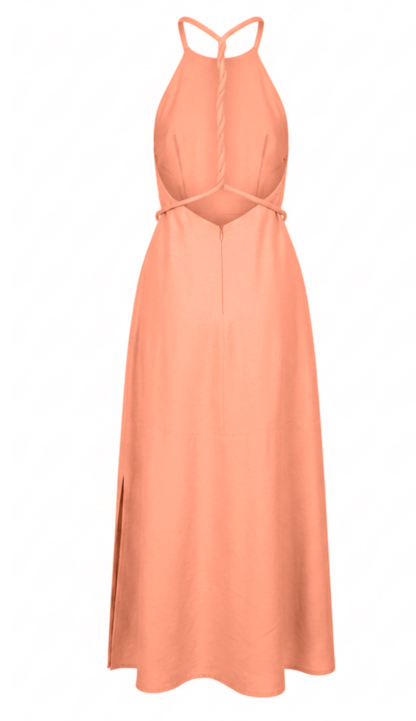 Vestido Midi Alfaiataria Viscose Magda | Laguna