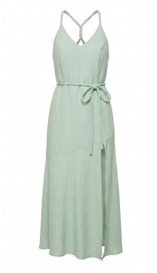 Vestido Midi Alfaiataria Viscose Magda | Laguna
