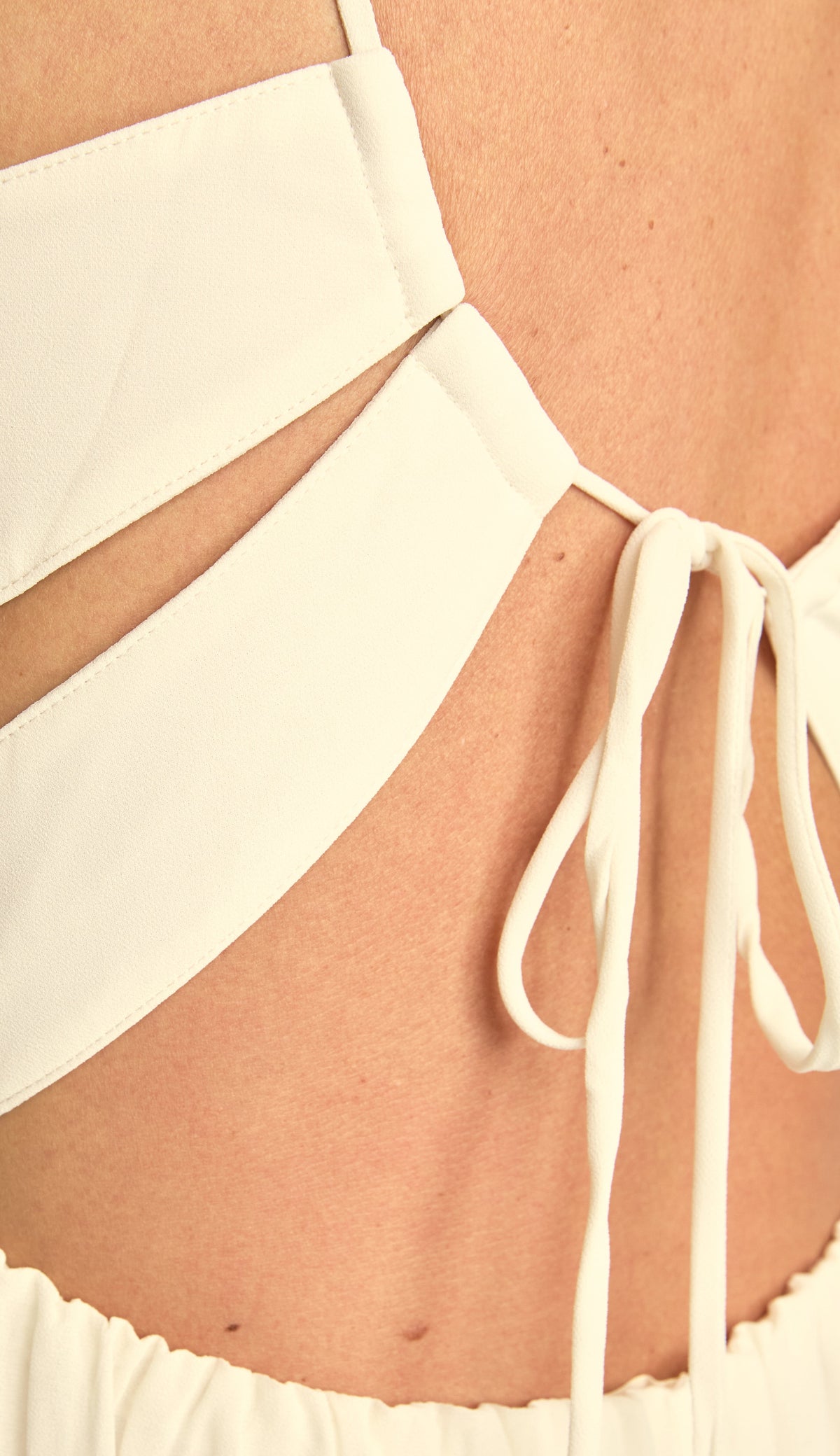 Vestido Longo Festa Crepe Chiffon Filipa Off White | Laguna