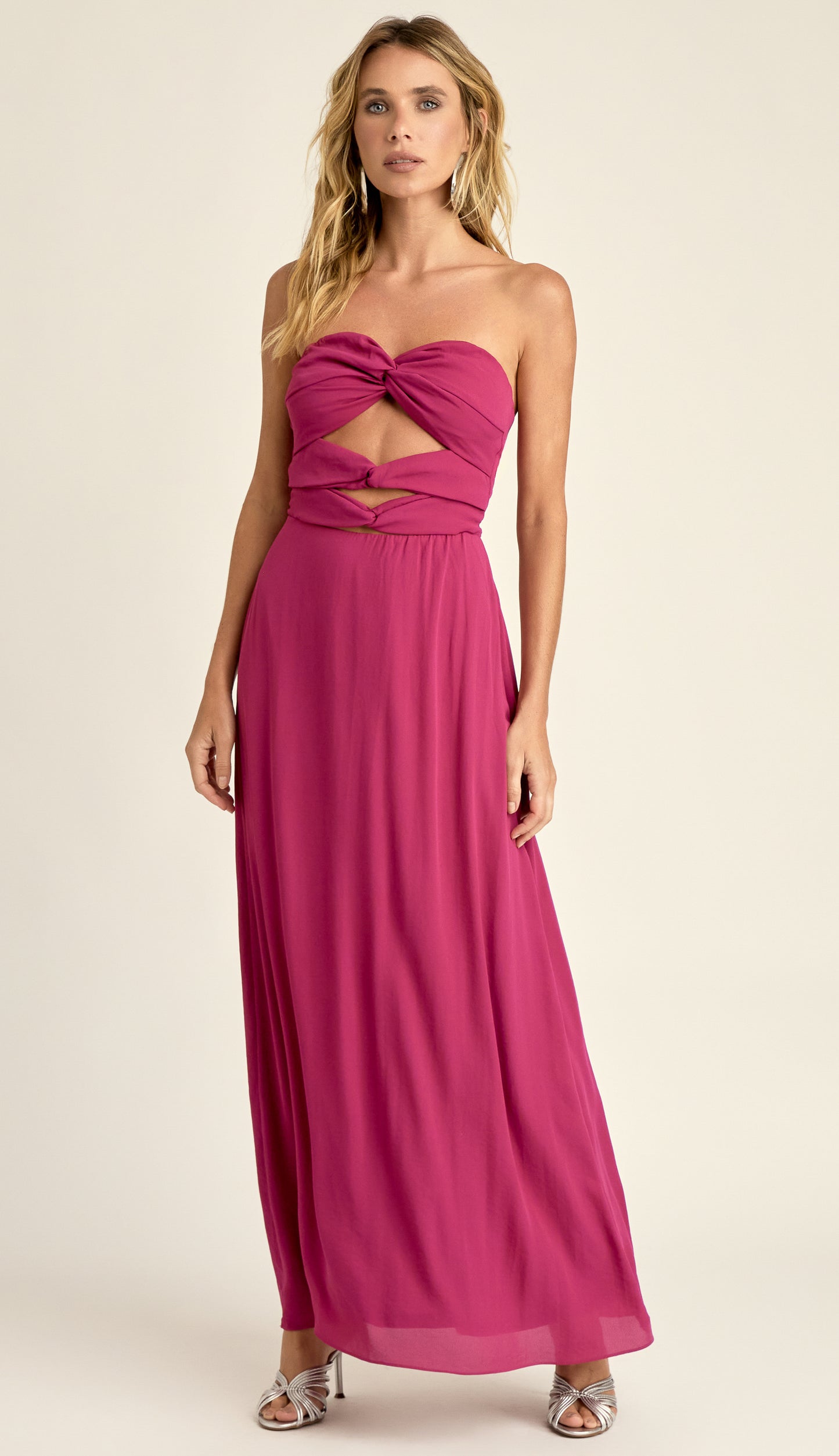 Vestido Carmela Framboesa