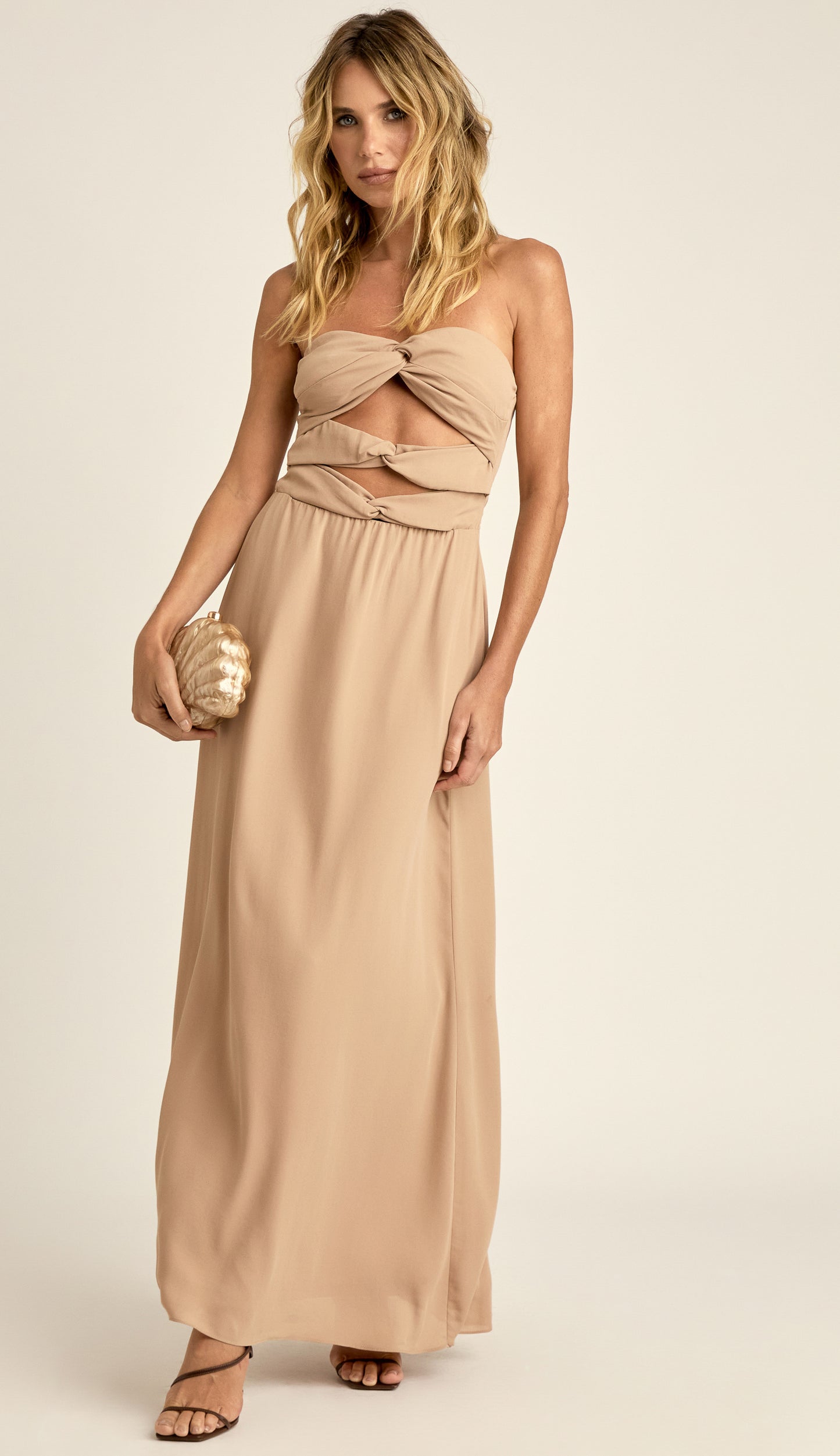 Vestido Carmela Mocha