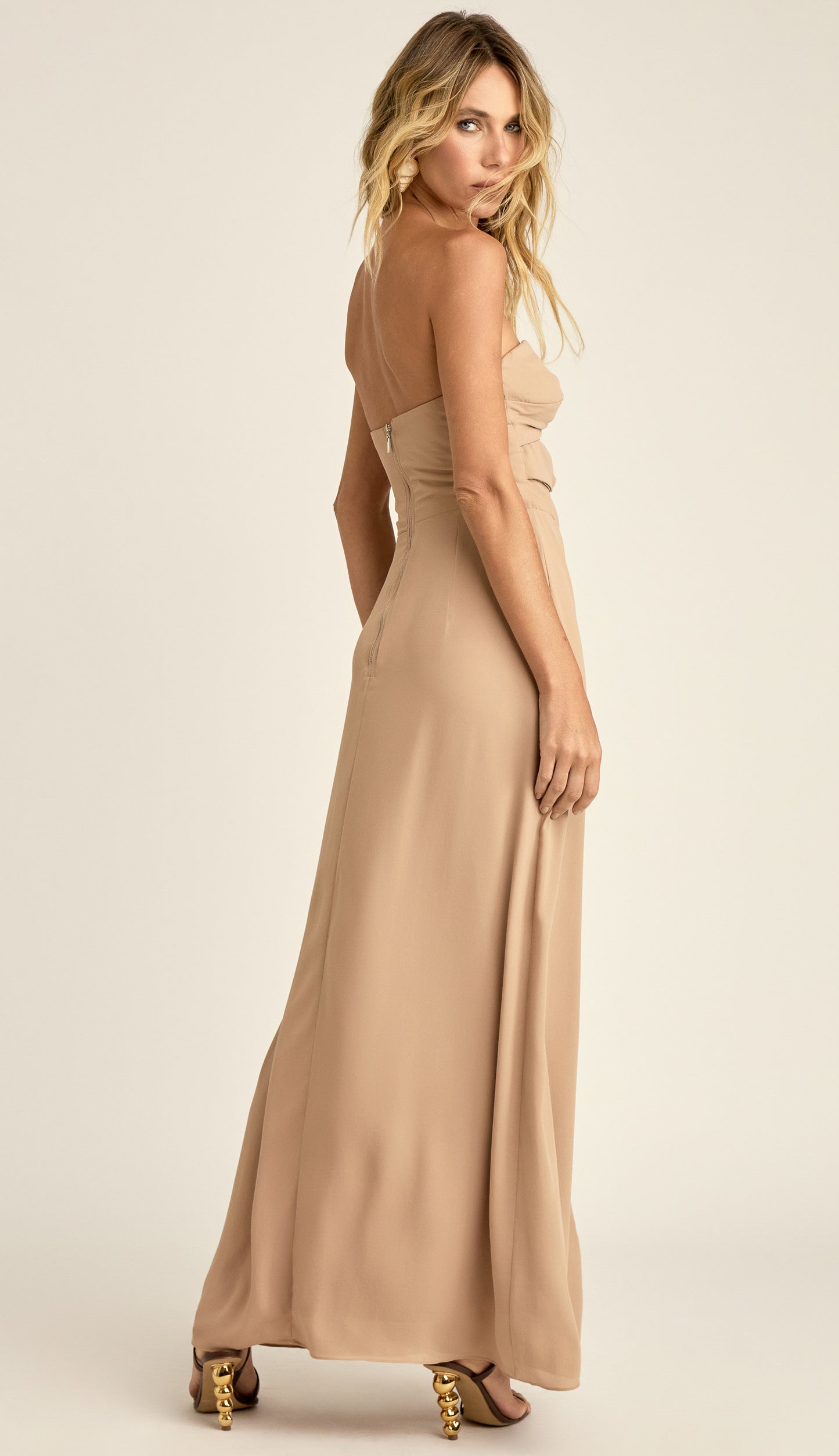 Vestido Carmela Mocha