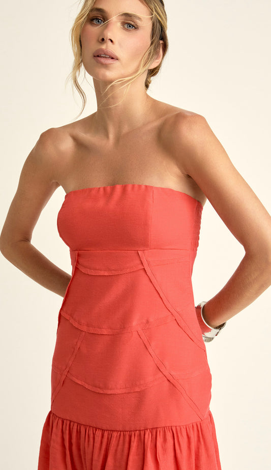 Vestido Nice Cereja