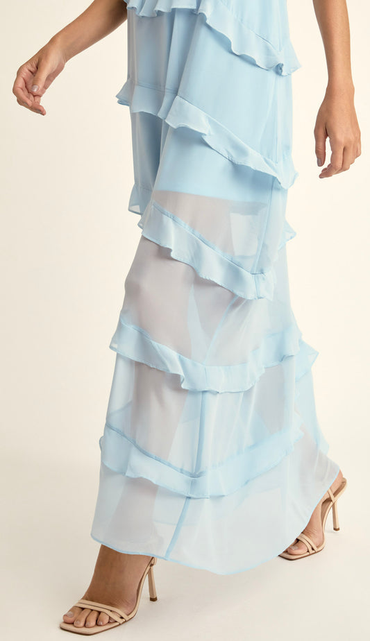 Vestido Fragrância Azul