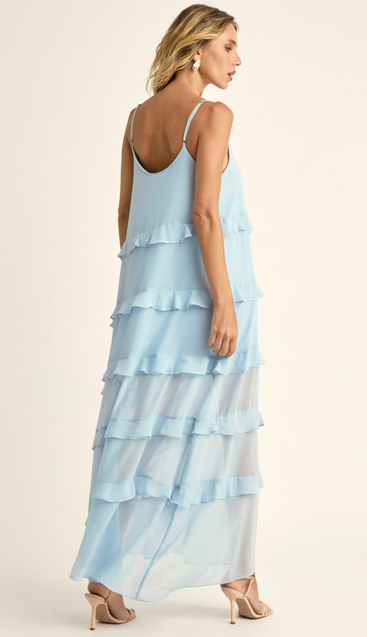 Vestido Fragrância Azul