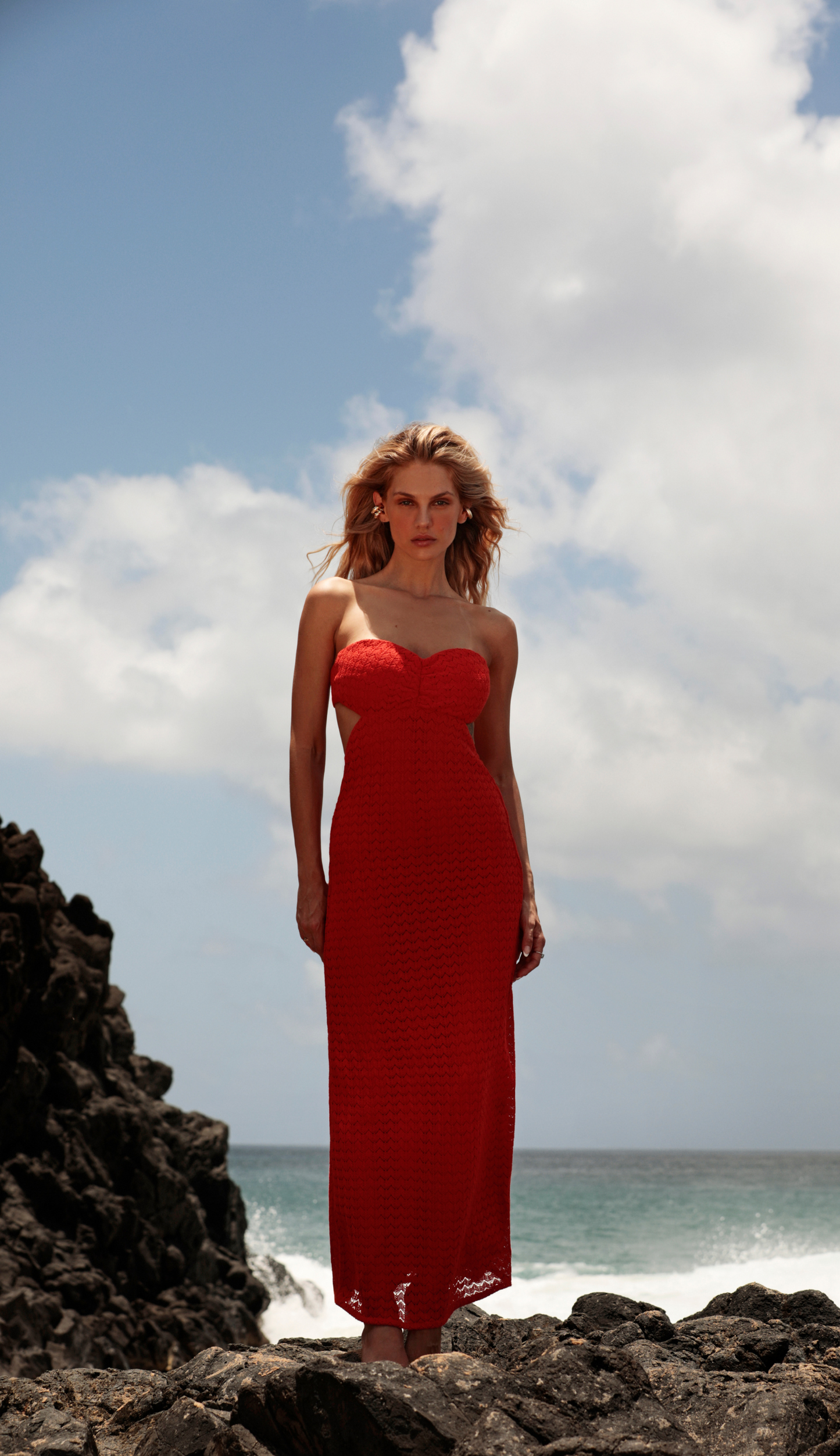 Vestido Margareth Cereja