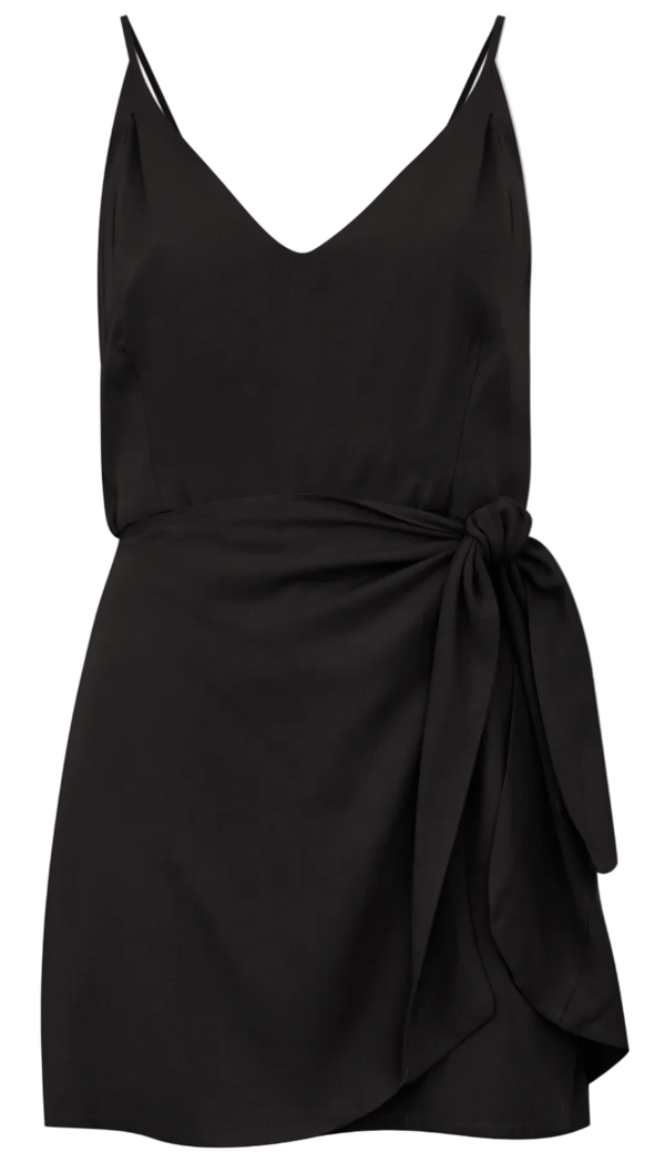 Macaquinho Viscose Twill Sarah Preto | Laguna