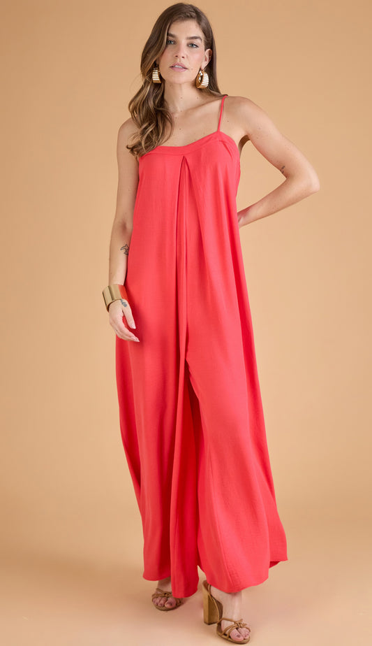 Macacão Atenas Cereja