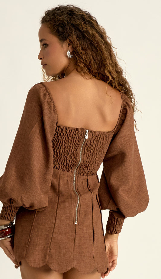 Macaquinho Alicia Mocha