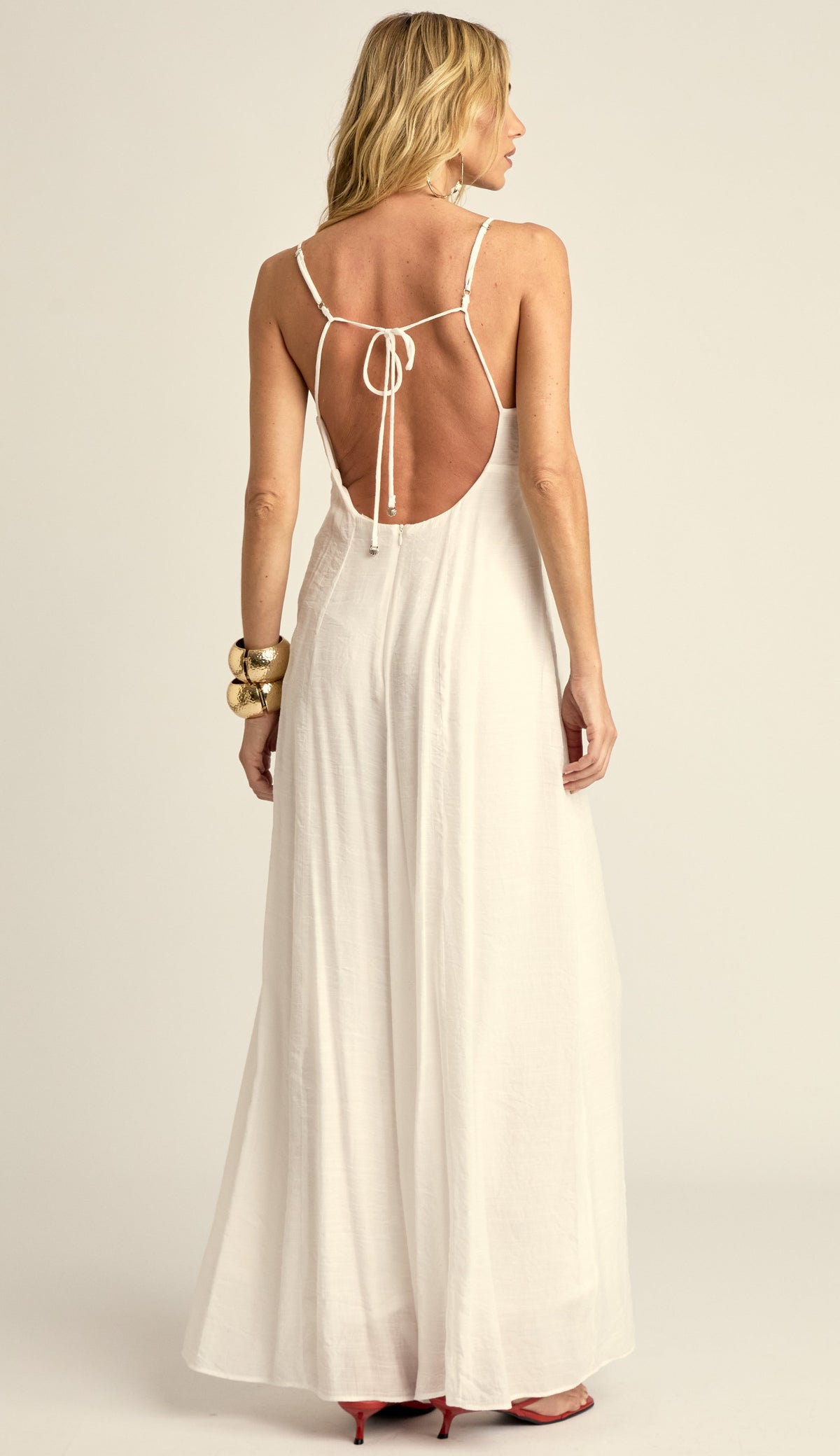 Macacão Amplo Poliviscose Emily Off White | Laguna