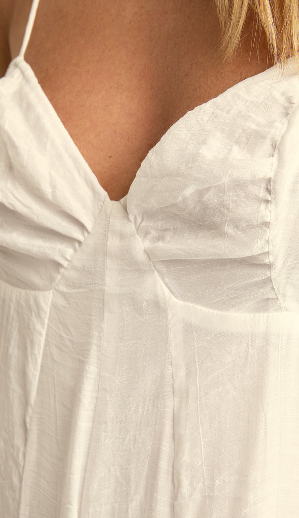 Macacão Amplo Poliviscose Emily Off White | Laguna