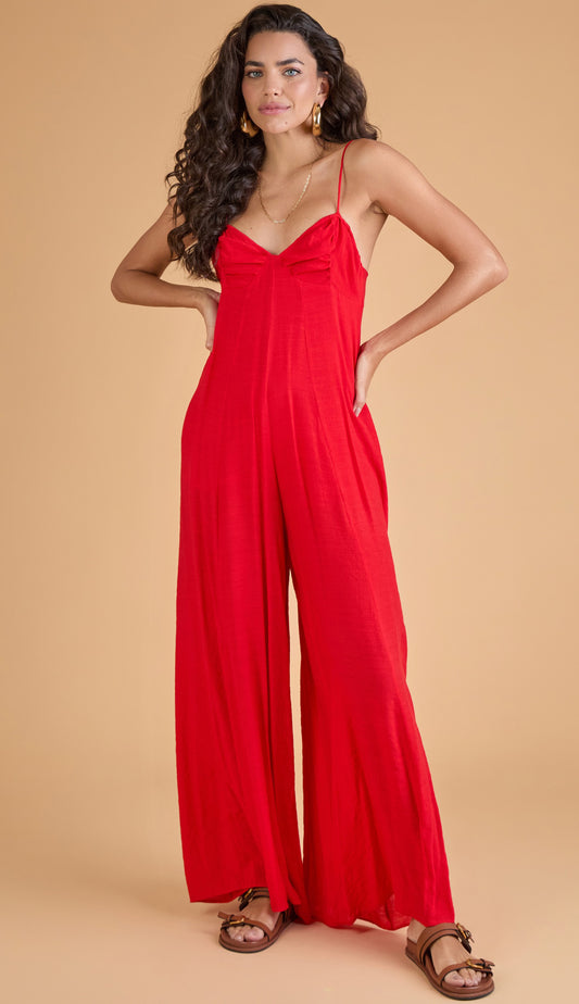 Macacão Emily Cereja