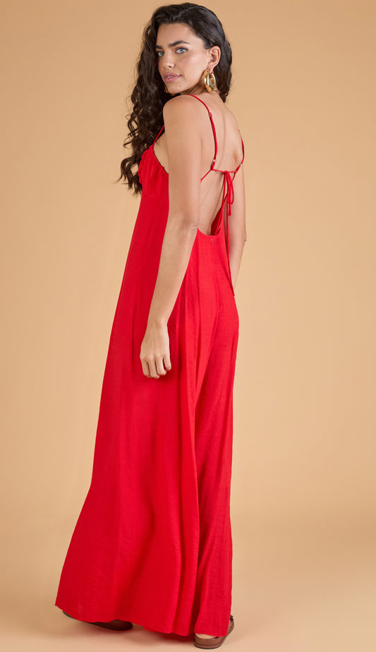 Macacão Emily Cereja