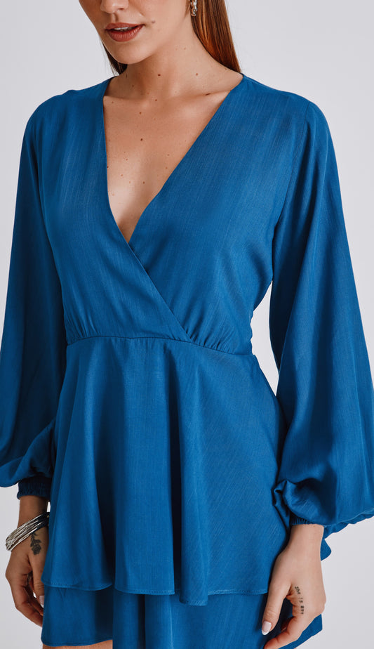 Macaquinho Raquel Azul