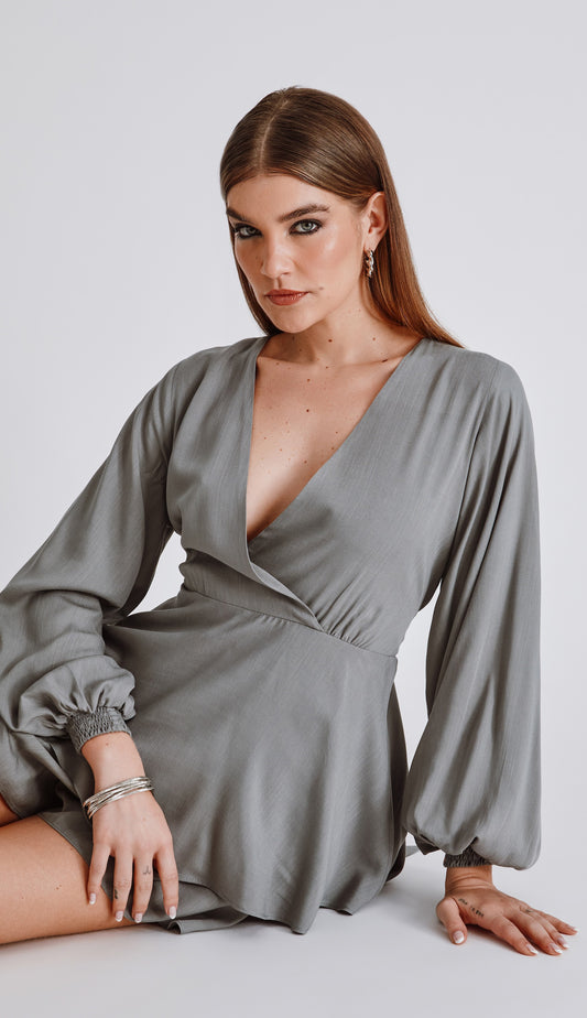 Macaquinho Raquel Cinza