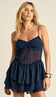 Macaquinho Drop Waist Crepe Belise Marinho | Laguna - Macaquinho Belise Marinho
