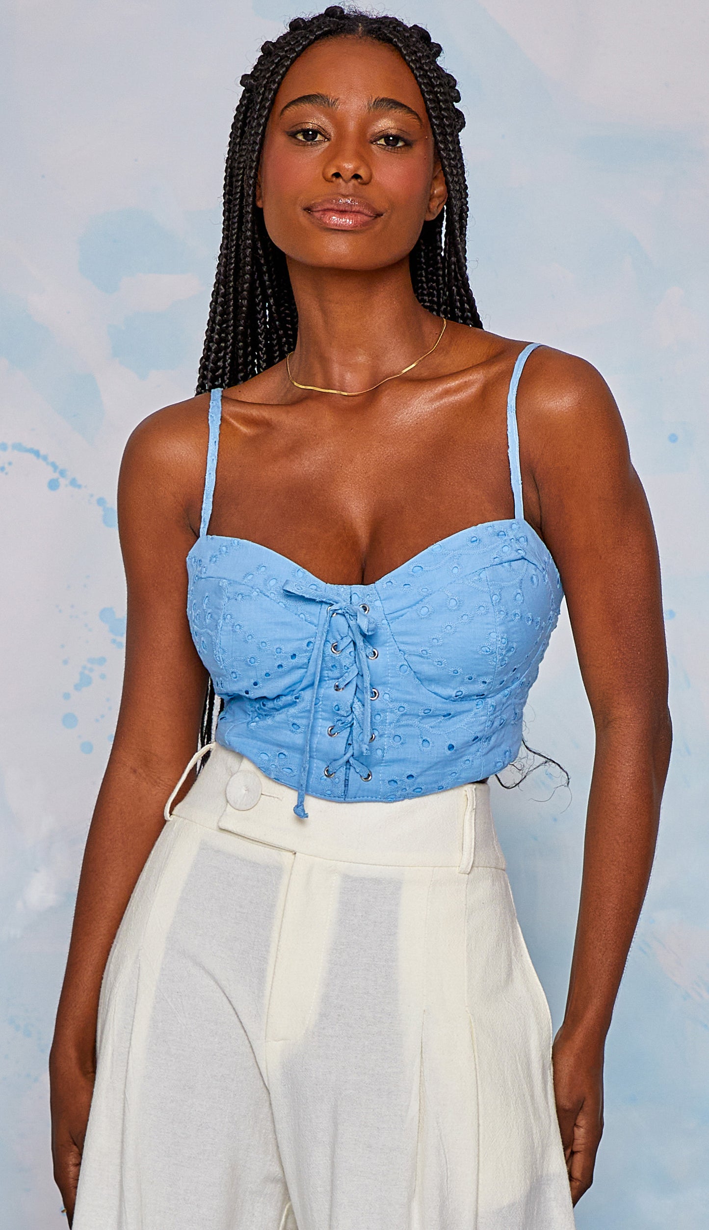 Blusa Oriente Azul
