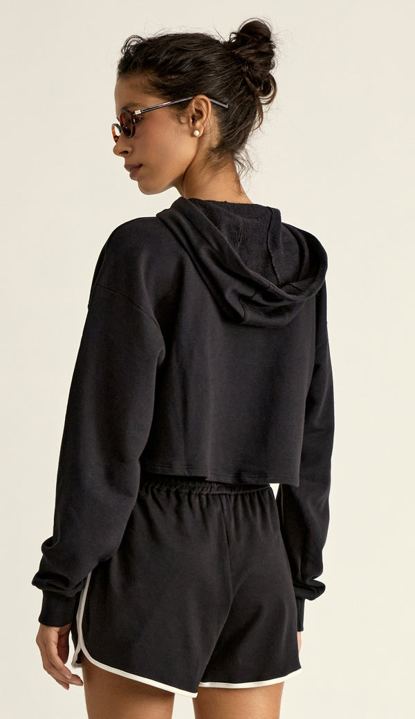 Blusa Cropped em Moletinho Danila | Laguna