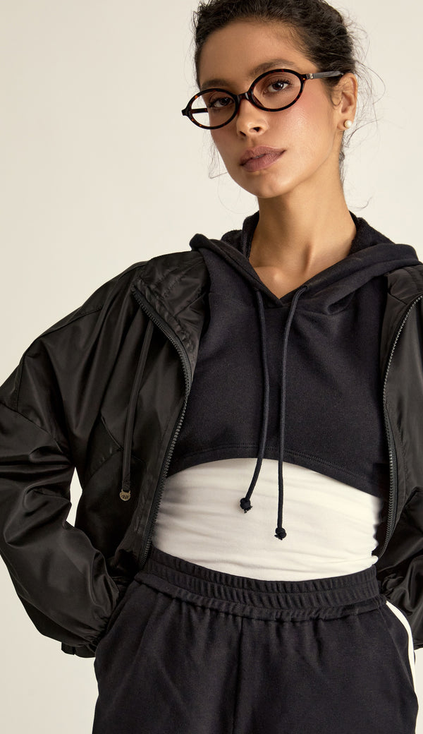 Blusa Cropped em Moletinho Danila | Laguna