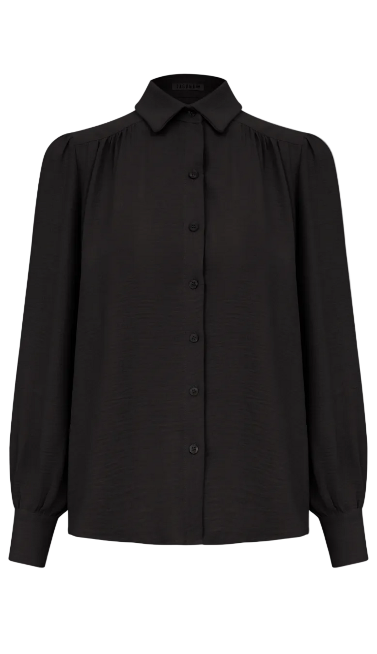 Camisa Crepe Texturizado Luana Preto | Laguna
