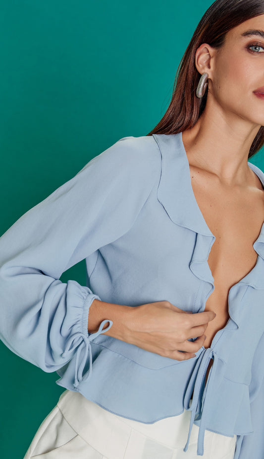 Blusa Judith Azul Claro