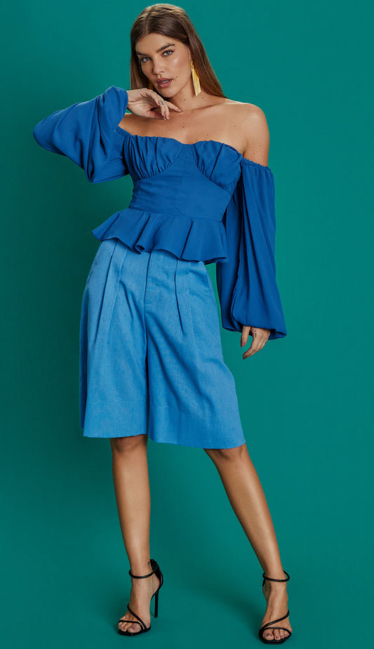 Blusa Neuza Azul