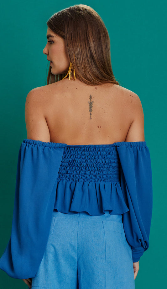 Blusa Neuza Azul