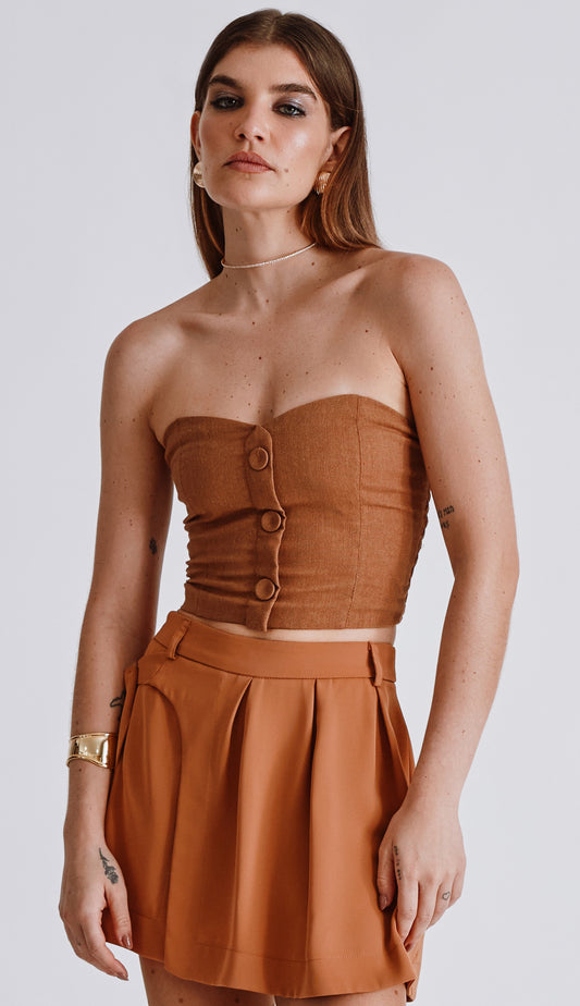 Blusa Pipa Caqui