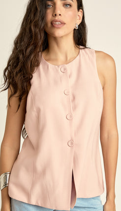 Blusa Alfaiataria Caetana Nude | Laguna