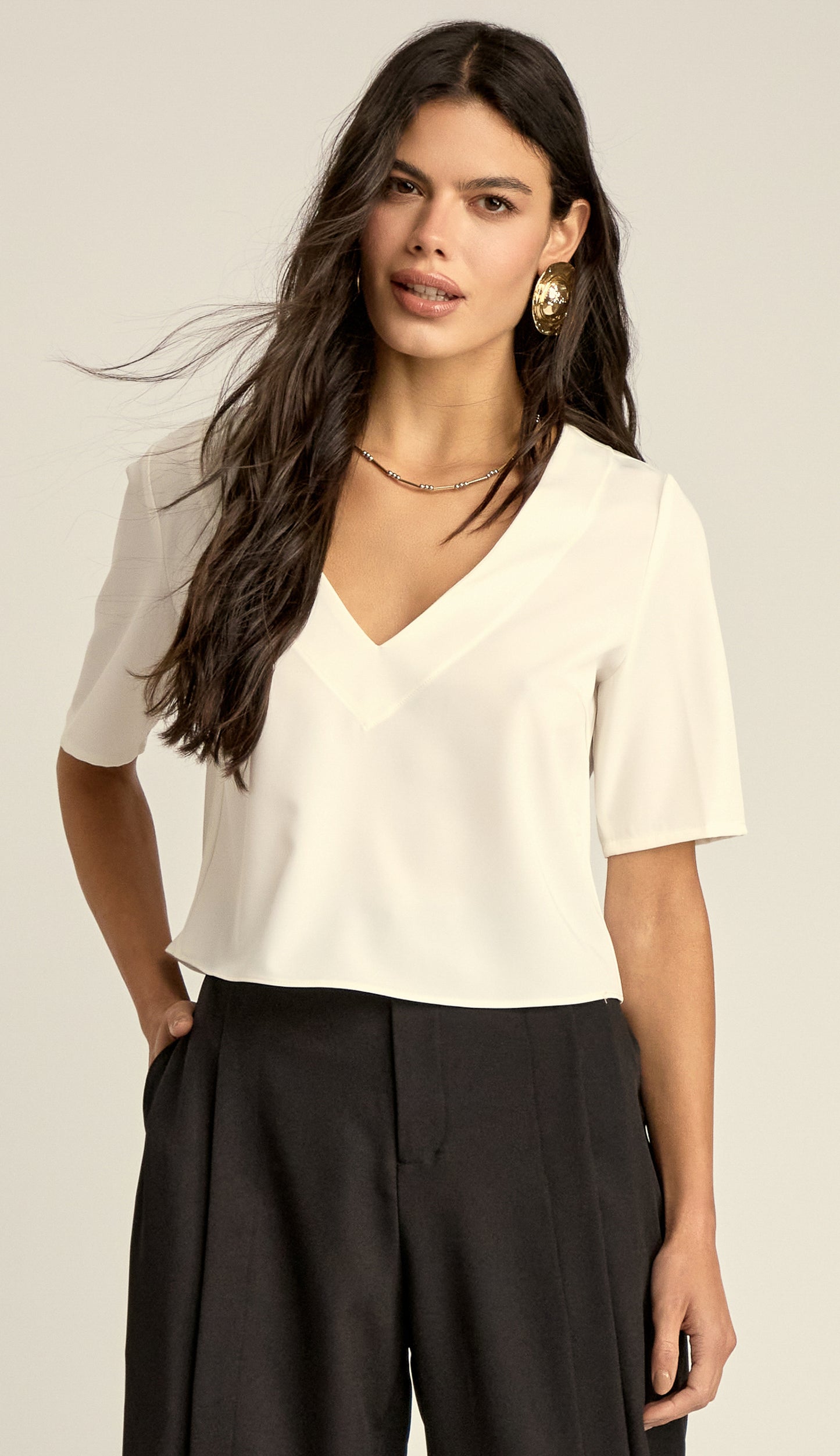 Blusa Cristal Off White
