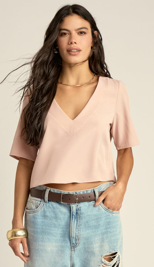Blusa Cristal Nude