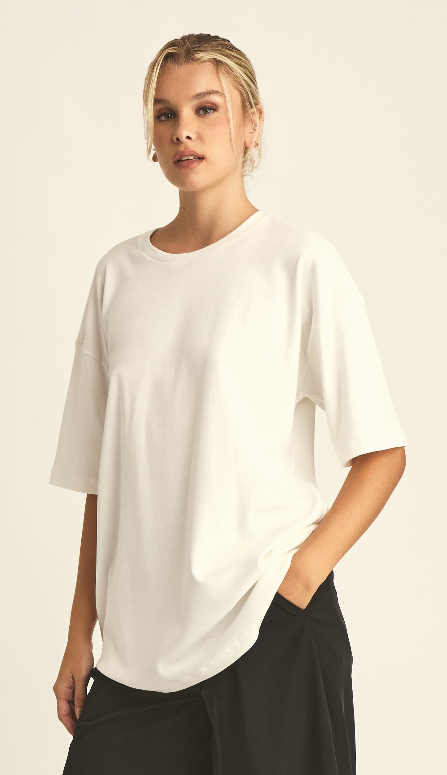 Camiseta Algodão Egípcio Eliana Off White